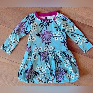 Tea Collection floral long sleeve dress - 12-18 mths